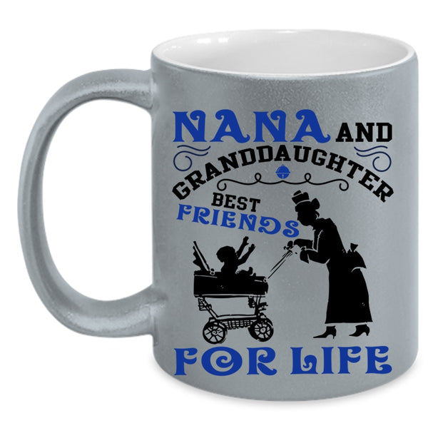 Best Friends For Life Coffee Mug, Nana And Granddaughter Accent Mug