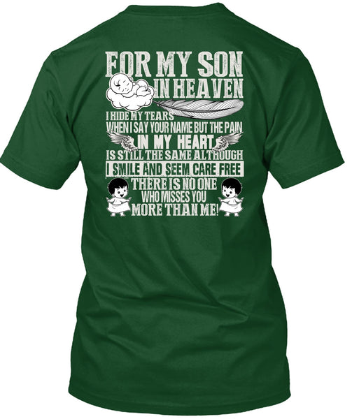 For My Son In Heaven T Shirt, Pain In My Heart T Shirt