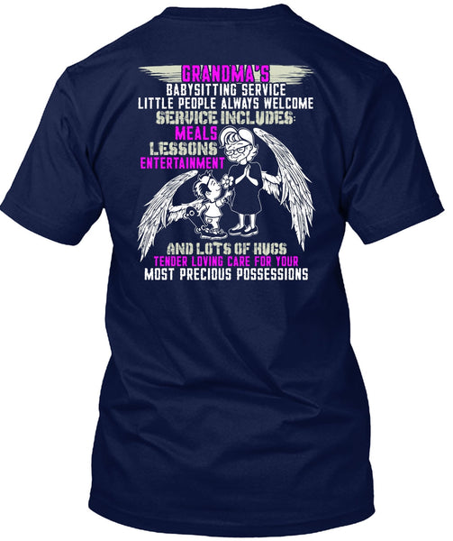 Grandma's Babysitting Service T Shirt, I Love Nana T Shirt