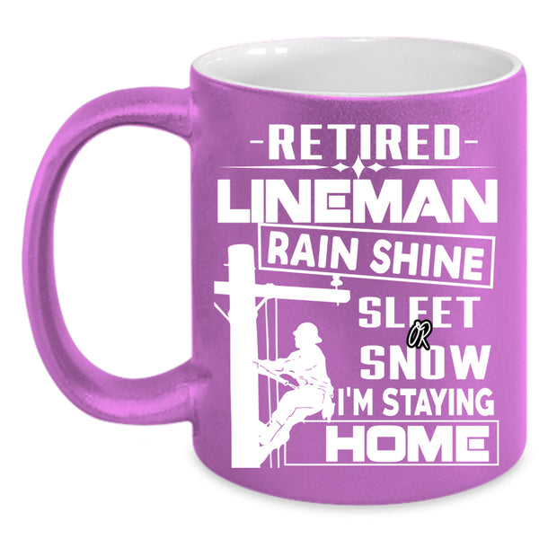 Retired Lineman Coffee Mug, Cool Grandpa Coffee Cup