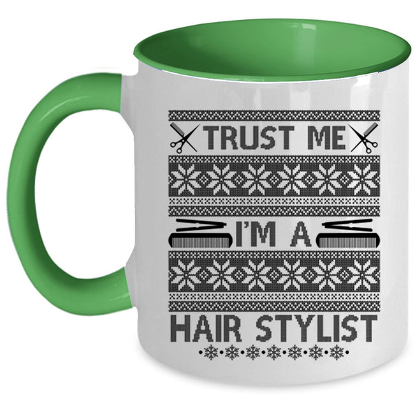 Christmas Tree Coffee Mug, I'm A Hair Stylist Accent Mug