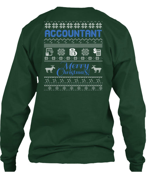 Accountant Merry Christmas T Shirt, Being An Accountant T Shirt