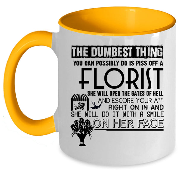 Cute Gift For Florist Coffee Mug, Florist Accent Mug