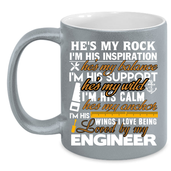 I Love Being Loved By My Engineer Coffee Mug, Cool Couple Coffee Cup