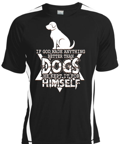 A black t-shirt with the shopify logo