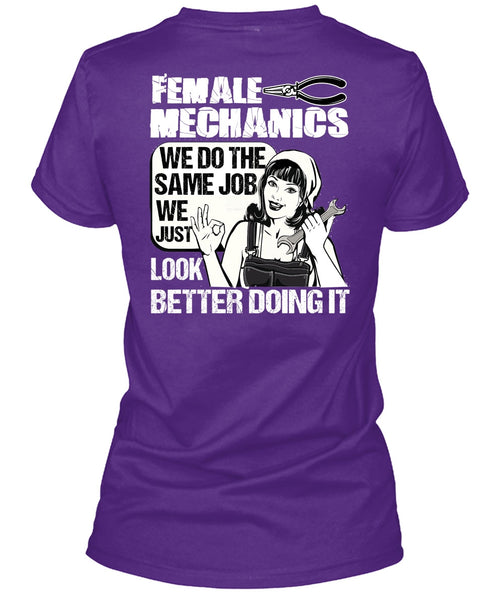Female Mechanics T Shirt, Being A Mechanic T Shirt