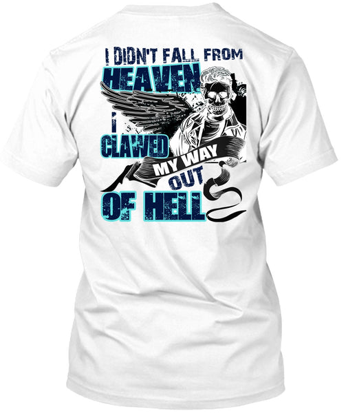 A black t-shirt with the shopify logo