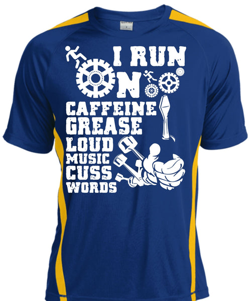 I Run On Caffeine T Shirt, Being A Mechanic T Shirt, Cool Shirt