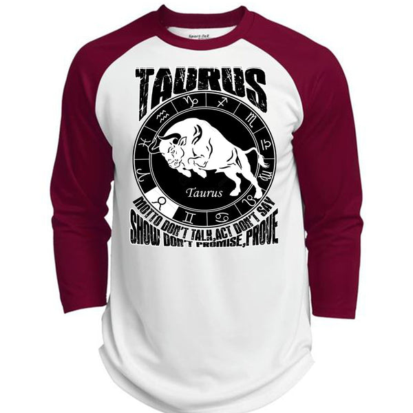 Taurus Motto Don't Talk T Shirt, I Love Taurus T Shirt, Awesome T-Shirts  (Polyester Game Baseball Jersey)