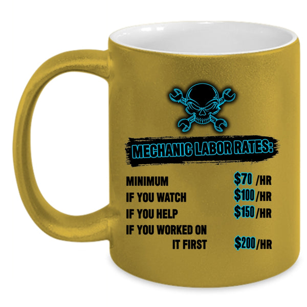 Awesome Mechancis Coffee Mug, Mechanic Labor Rates Accent Mug