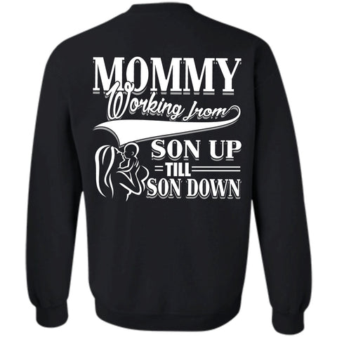 A black t-shirt with the shopify logo