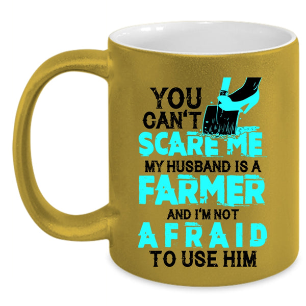 I Love My Farmer Coffee Mug, My Husband Is A Farmer Accent Mug