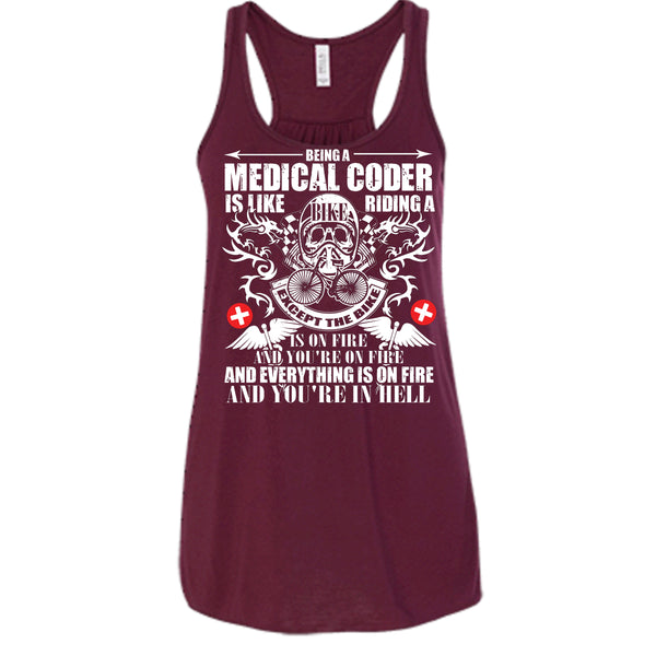 Being A Medical Coder T Shirt, Like Riding A Bike T Shirt, Cool T Shirt