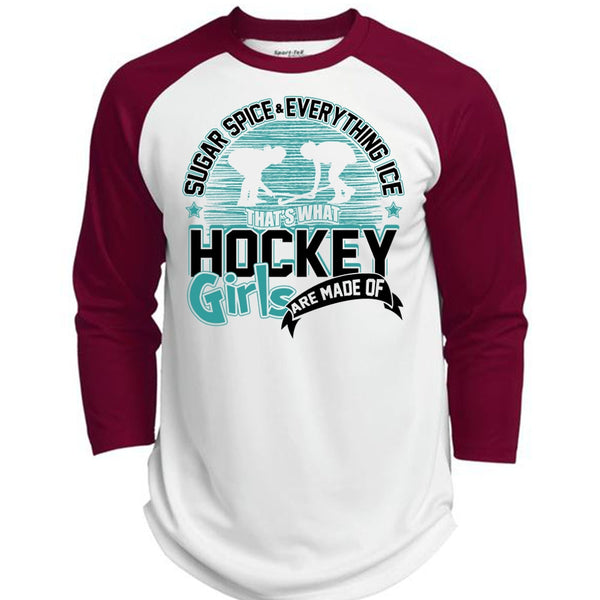 Hockey Girls T Shirt, I Love Hockey T Shirt, Awesome T-Shirts  (Polyester Game Baseball Jersey)