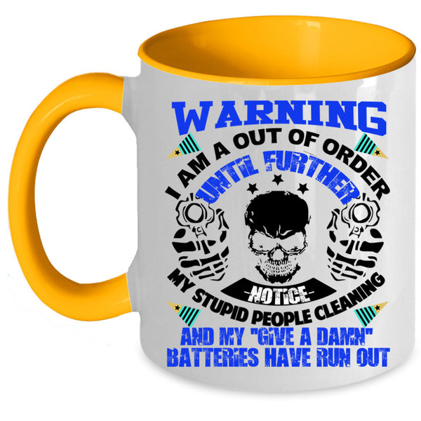 American Flag Coffee Mug, Cool Veteran Accent Mug