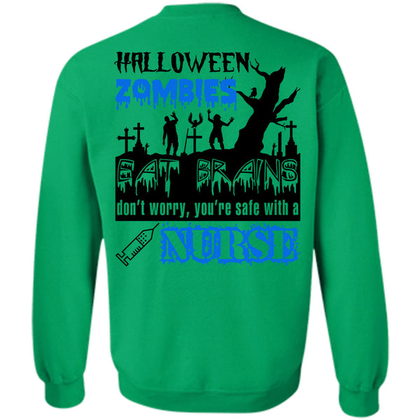 Wait For Halloween T Shirt, Halloween Zombies Eat Brains Sweatshirt