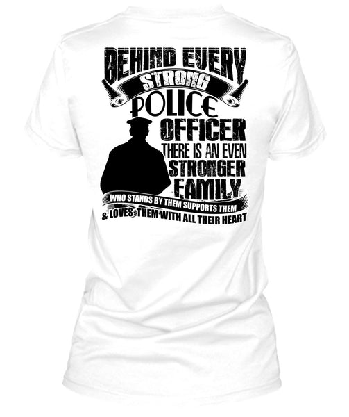 Strong Police Officer T Shirt, I Love Police T Shirt