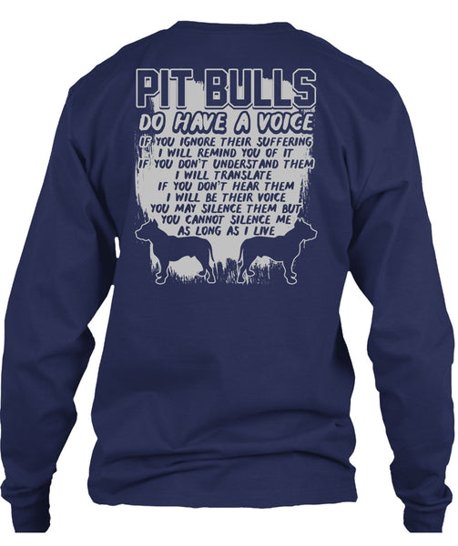 Pit Bulls Do Have A Voice T Shirt, I Will Translate T Shirt