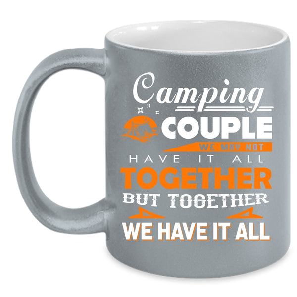 Camping Couple Coffee Mug, Cool Gift For Couple Coffee Cup