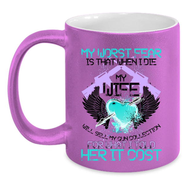 Funny Gift For My Husband Coffee Mug, Funny Gunner Accent Mug