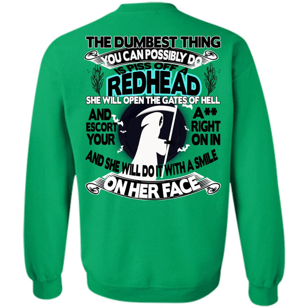 Being A Hair Stylist T Shirt, You Can Possibly Do Is Piss Off A Redhead Sweatshirt