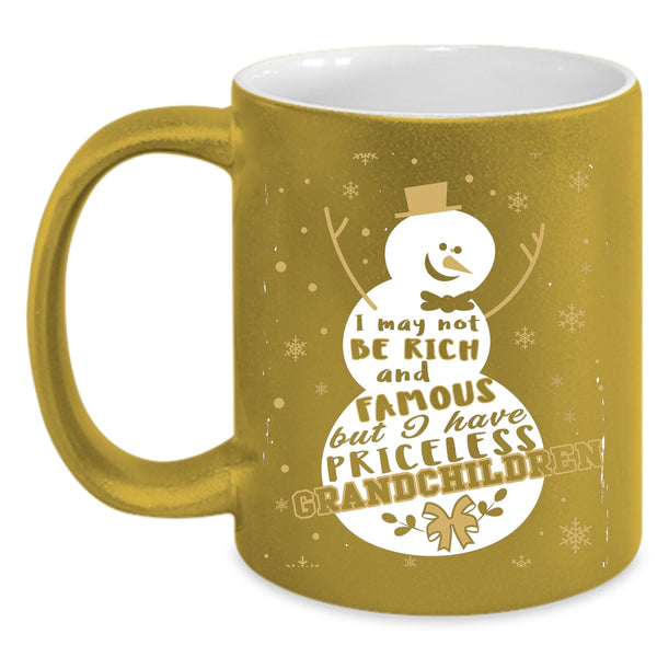 I Have Priceless Grandchildren Coffee Mug, Christmas Gift For Grandparent Coffee Cup