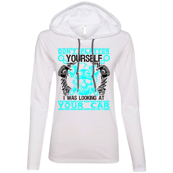 A black t-shirt with the shopify logo