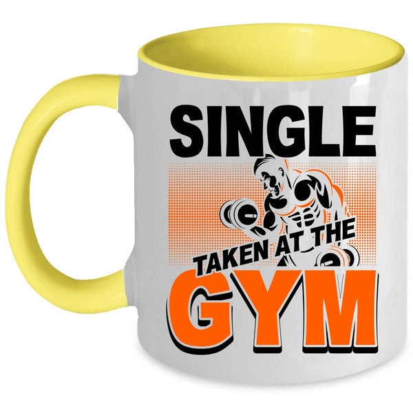 Funny Gymnast Coffee Mug, Single Taken At The Gym Accent Mug