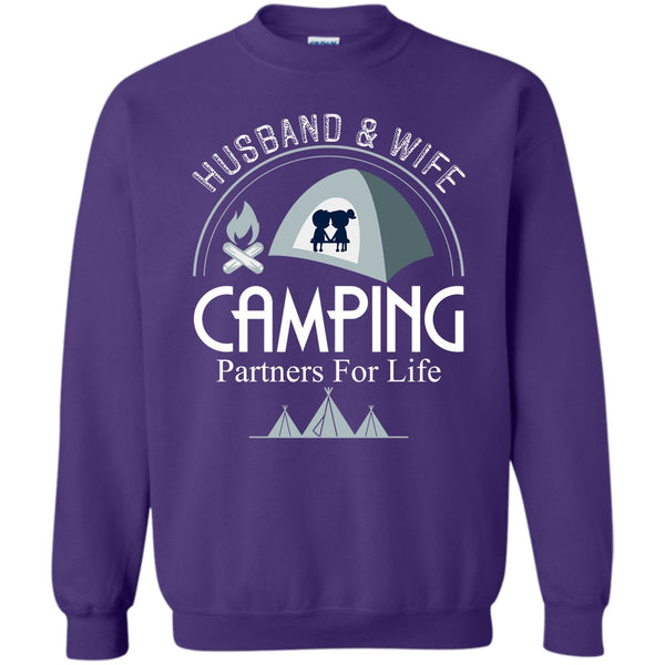 Camping Partners For Life T Shirt, Coolest Camping Couple Sweatshirt