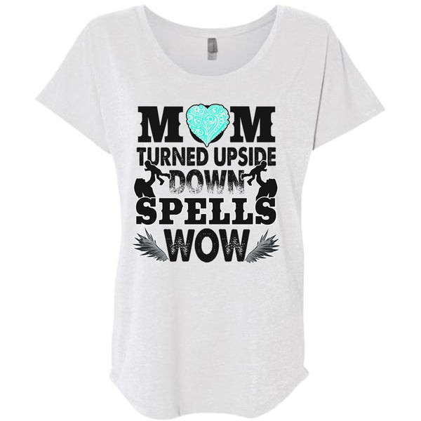 Mom Turned Upside Down Spells T Shirt, I Love Mom T Shirt, Awesome T-Shirts
