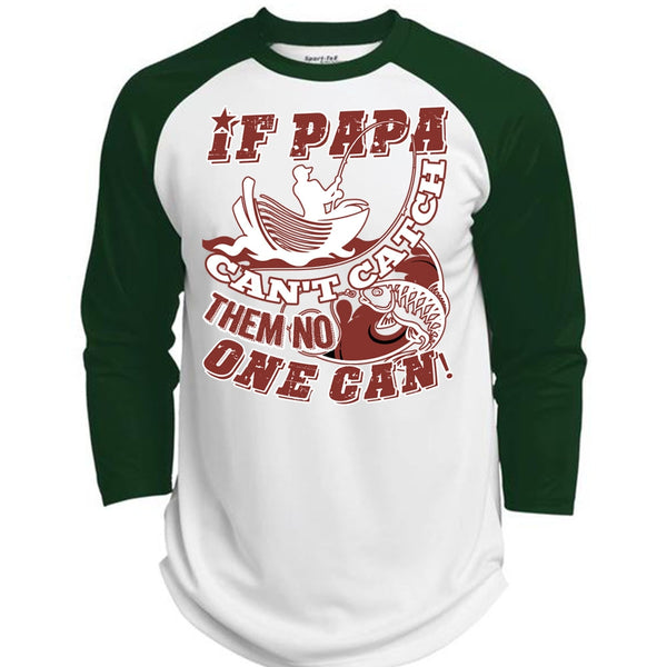 If Papa Can't Catch Them No One Can T Shirt, I Love Papa T Shirt, Awesome T-Shirts  (Polyester Game Baseball Jersey)