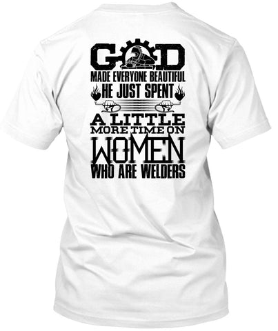 A black t-shirt with the shopify logo