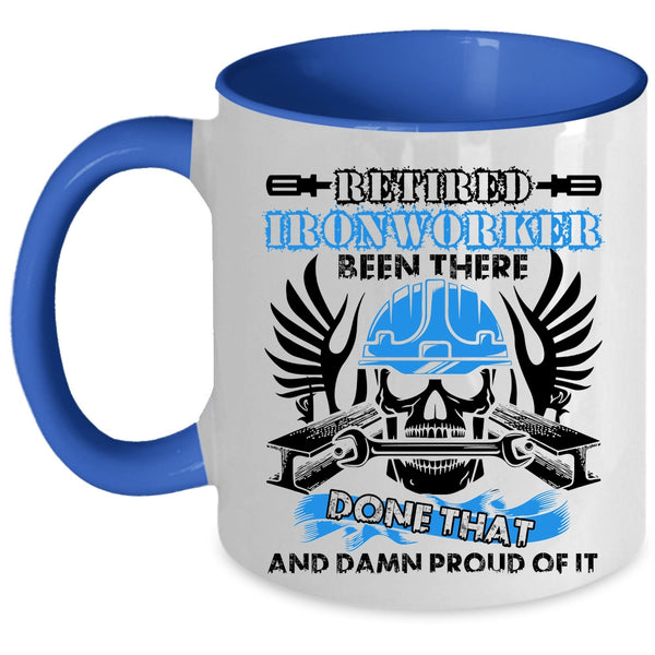 Gift For Retired Ironworkers Coffee Mug, Retired Ironworker Accent Mug