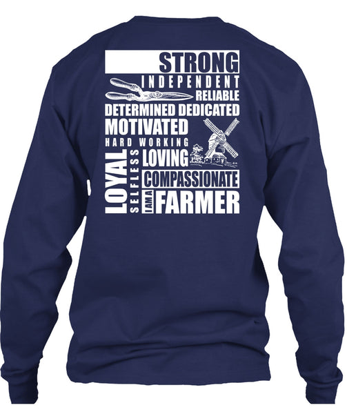 I Am A Farmer T Shirt, Hard Working Loving T Shirt