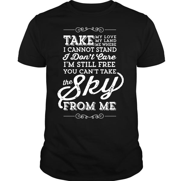 A black t-shirt with the shopify logo