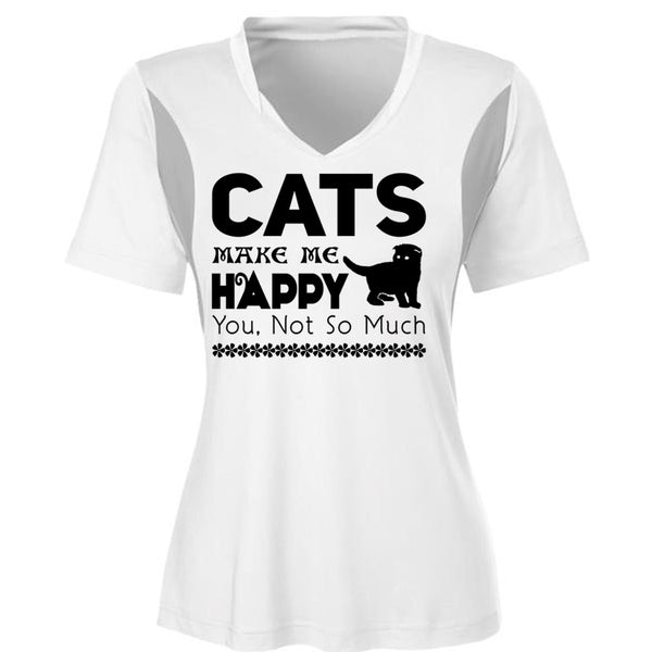 Cats Make Me Happy T Shirt, I Love Cat T Shirt, Cool Pets T Shirt