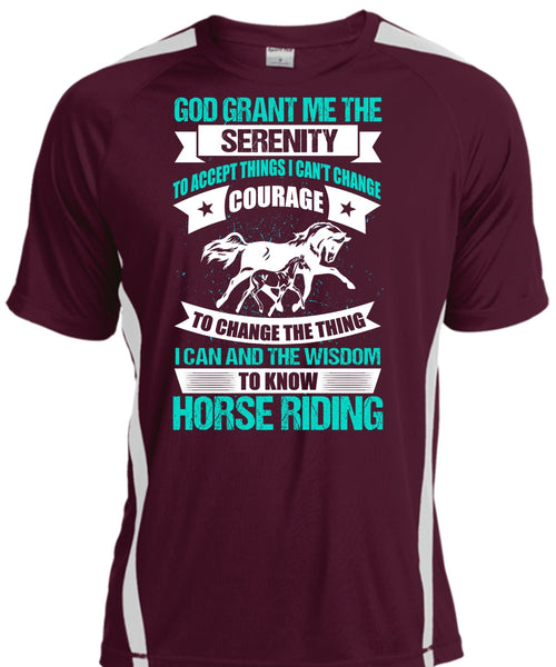 Know Horse Riding T Shirt, God Grant Me The Serenity T Shirt, Cool Shirt