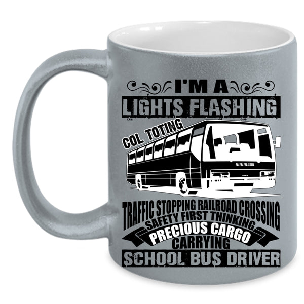 Cute School Bus Driver Coffee Mug, I'm A School Bus Driver Accent Mug