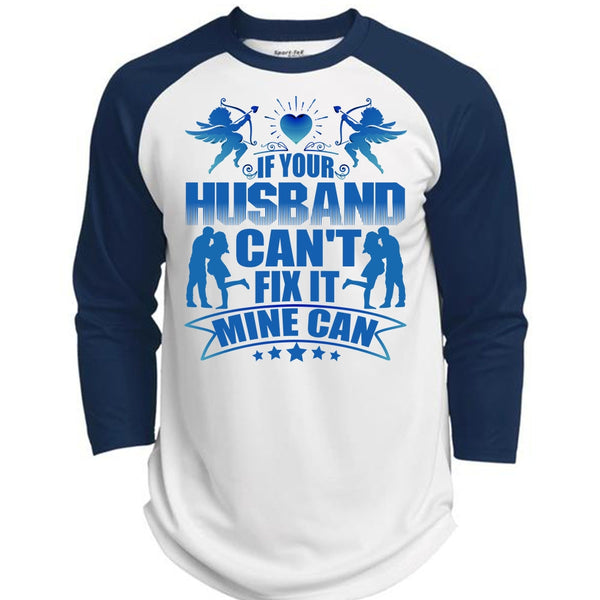 If Your Husband Can't Fix It T Shirt, I Love Wife T Shirt, Awesome T-Shirts  (Polyester Game Baseball Jersey)