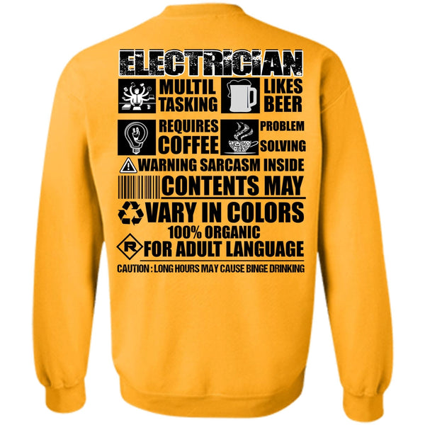 I Love Electrician T Shirt, Electrician Multi-tasking Sweatshirt
