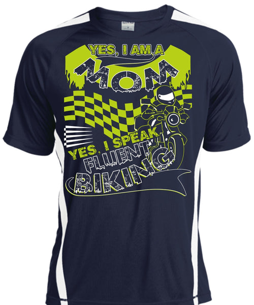 I Am A Mom T Shirt, I Speak Fluent Biking T Shirt, Cool Shirt