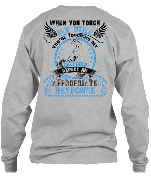 You Touch My Bike T Shirt, I Love Biker T Shirt