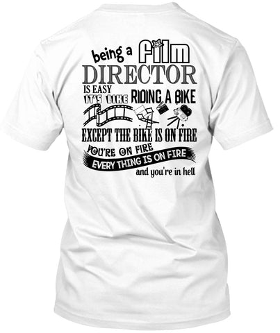 A black t-shirt with the shopify logo