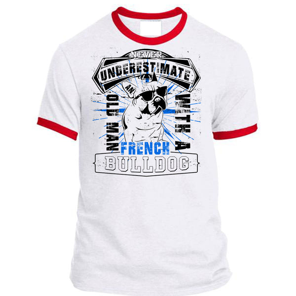 Never Underestimate An Old Man With A French Bulldog T Shirt, I Love My Wife T Shirt, Awesome T-Shirts