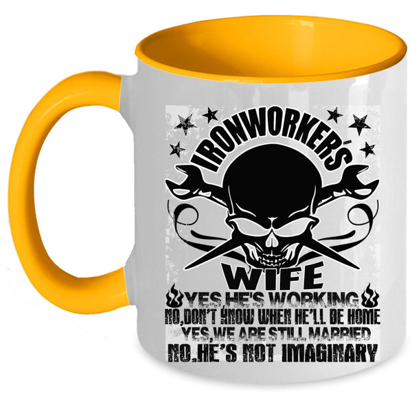 Beautiful Wife Coffee Mug, Ironworker's Wife Accent Mug
