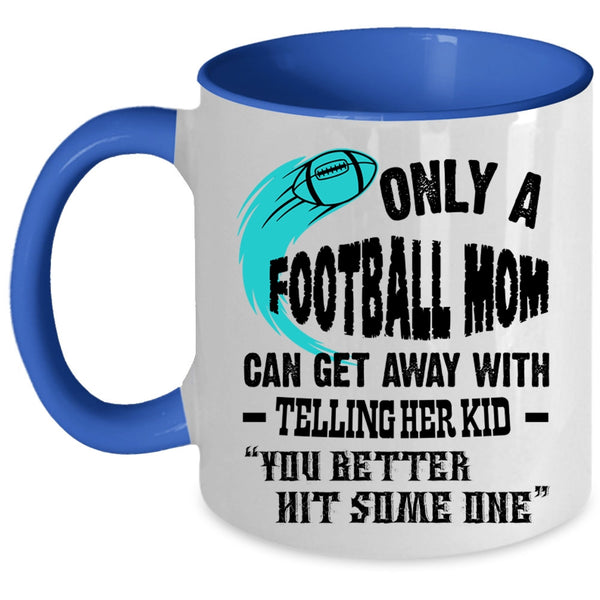 Awesome Football Mom Coffee Mug, Football Mom Accent Mug
