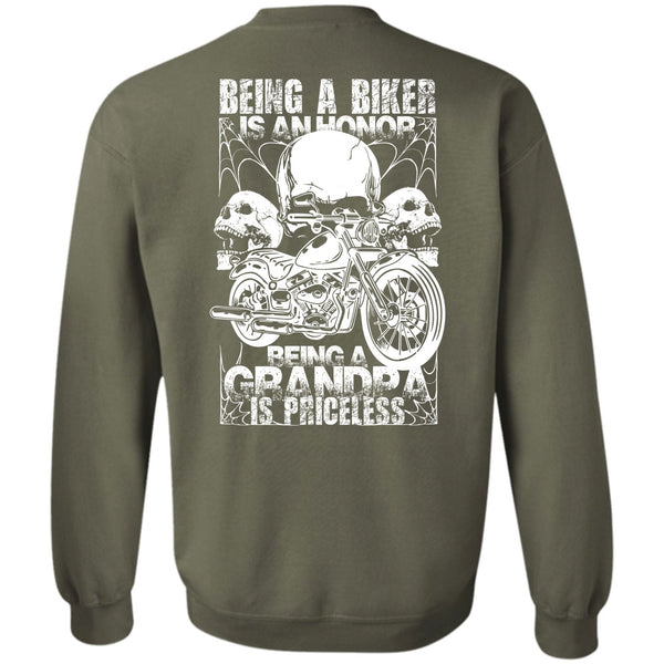 Being A Grandpa Is Priceless T Shirt, I Love Biker Sweatshirt