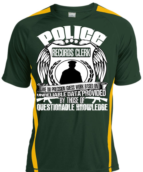Police Records Clerk T Shirt, Being A Police T Shirt, Cool Shirt