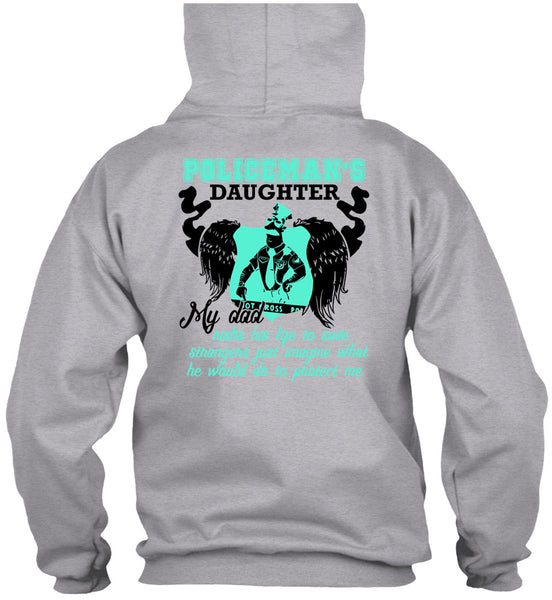 Policeman's Daughter T Shirt, I Love Police T Shirt