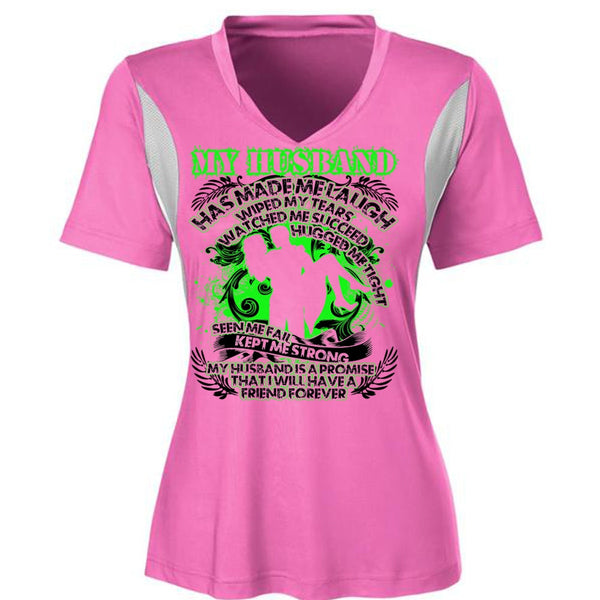 My Husband Has Made Me Laugh T Shirt, I Love Husband T Shirt, Awesome T-Shirts